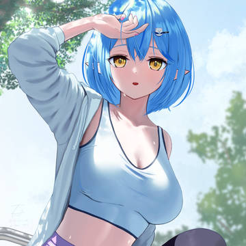 ジョギング中ラミィちゃん(雪花ラミィ)