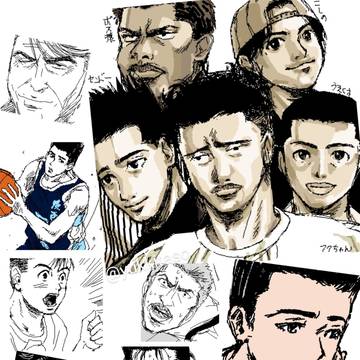 スラムダンクオエビ絵ログ🏀陵南、翔陽、海南、全国