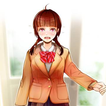 必死で喋ってる女の子
