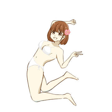 水着のお姉さん