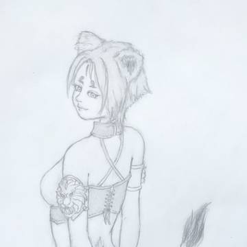 ライオン娘の戦士