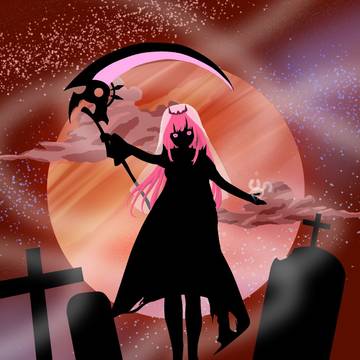 Calli under the bloody moon