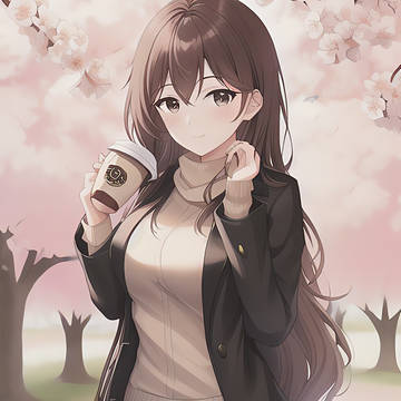 お花見はコーヒーと一緒に