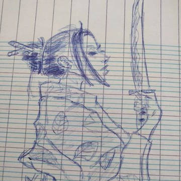 Girl with katana