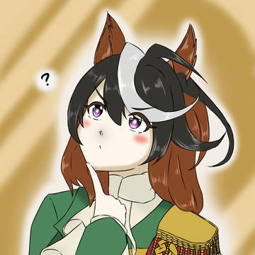 何かを考えているシンボリルドルフ