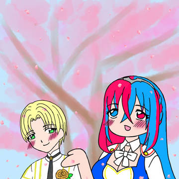 桜とアルリュ