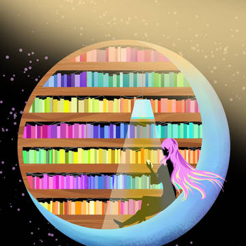 Books on the moon