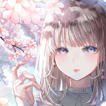 桜のもとで