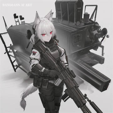 white wolf girl