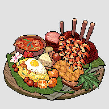 納涼の宴飯ドット