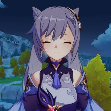 Keqing smiling