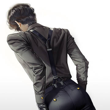 スーツの後ろ姿 The Back of the Suit
