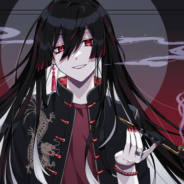 長髪男子