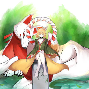 忘れられた神社の狐