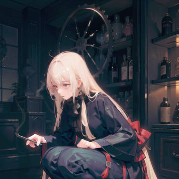 頹廢的金髮女人