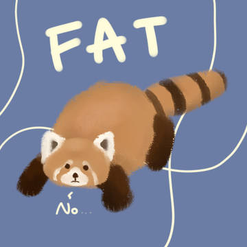 red panda so fat!