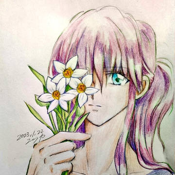 花をテーマに対で描いた蔵ぼ