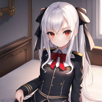 軍服風少女ちゃん