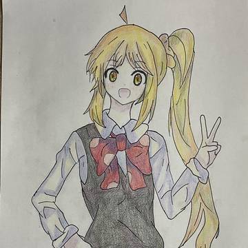 虹夏お絵描き