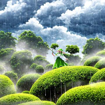 AI仏画：妙法蓮華経薬草喩