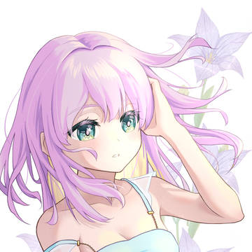風になびく髪