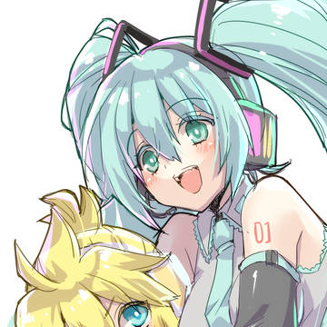 ミクちゃんとレンくん