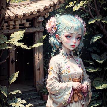 奇特的汉服女孩