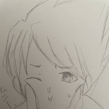 【アナログ】Sky　落書き　顔有【うちよそ】