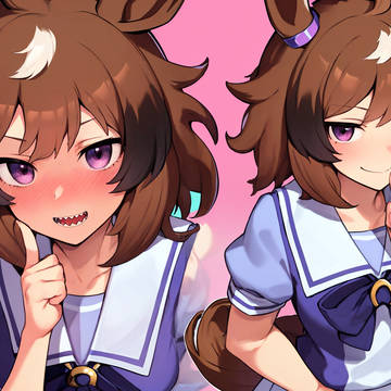 照れドヤ顔ウインディちゃんなウマ娘絵