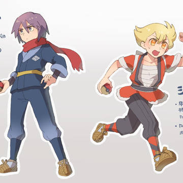 ヒスイ地方のシンジとジュン（アニポケ）