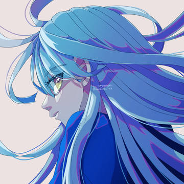 blue girl