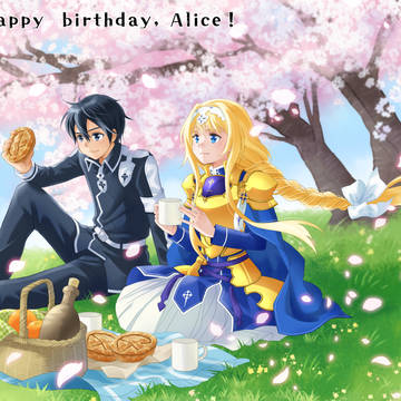アリス誕生日絵2023