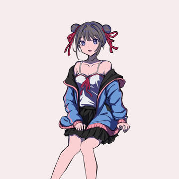 丸子头女生