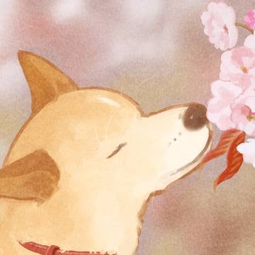 【日曜犬絵室】おはなかぐ