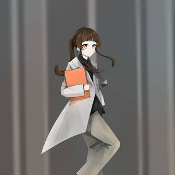 白衣着た女の子