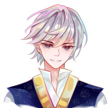 男生头像银发汉服