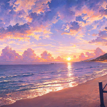 Cherry Blossoms and the Ocean