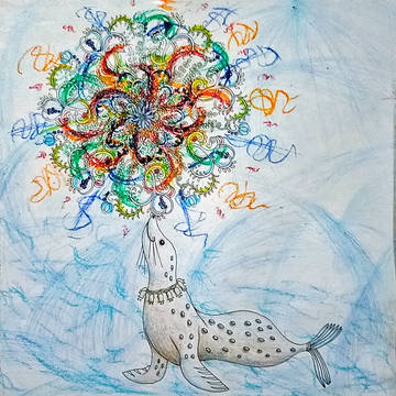 絵描きの塗り絵