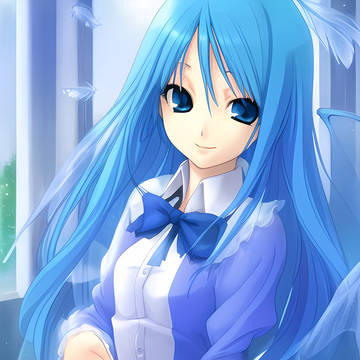 青い髪の子2