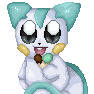 pachirisu with ice cream