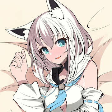 白上