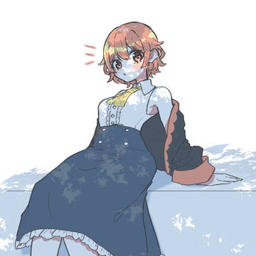 涼むひなちゃん落書き