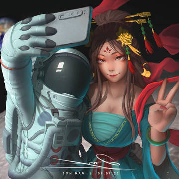 Selfie with Chang'e