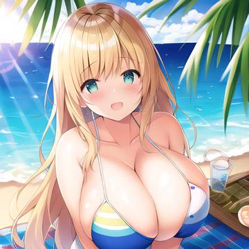 巨乳で金髪の美少女ちゃん