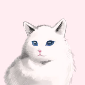 ねこ　描いてみた