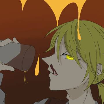 酒に溺れる寿命の短い男の夜