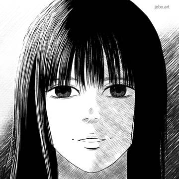 Horror manga panel