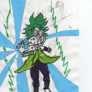 9歳、弟が描く　ドラゴンボール ブロリー