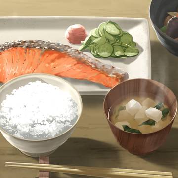 【素材】和朝食