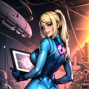 Samus Doing Her Task